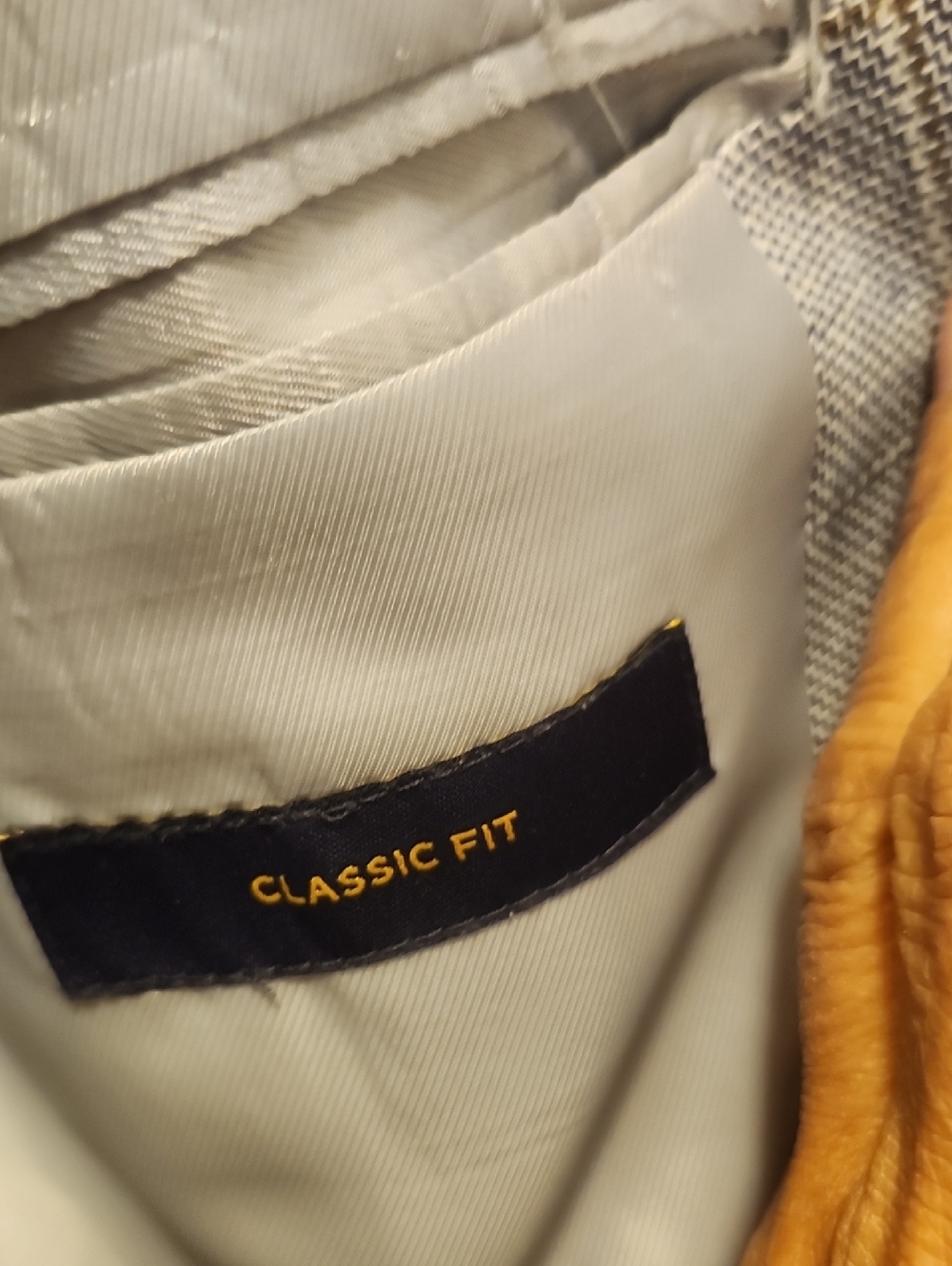 Stafford Sport Coat Blazer Mens Size 50 R Linen Cotton Blend Blue Window Pane - Picture 5 of 10